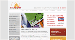 Desktop Screenshot of fireriskuk.com