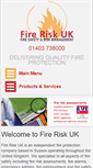 Mobile Screenshot of fireriskuk.com