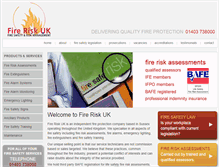 Tablet Screenshot of fireriskuk.com